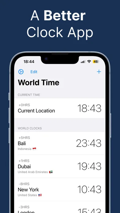 Скриншоты Better Clock: World Timezones