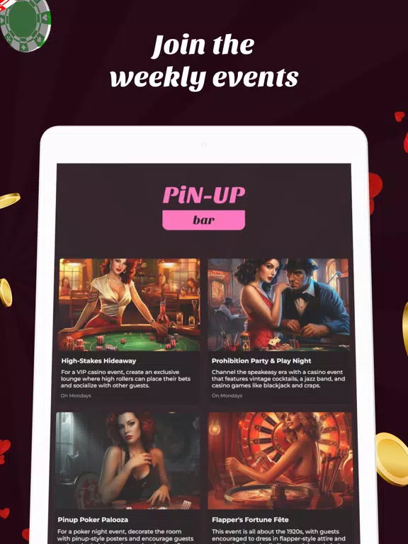 Tangkapan layar Pin-Up Bar:Pin Up Club iPad 