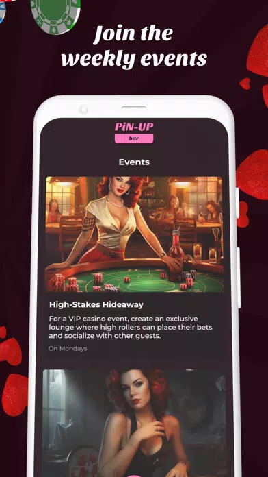 Tangkapan layar Pin-Up Bar:Pin Up Club