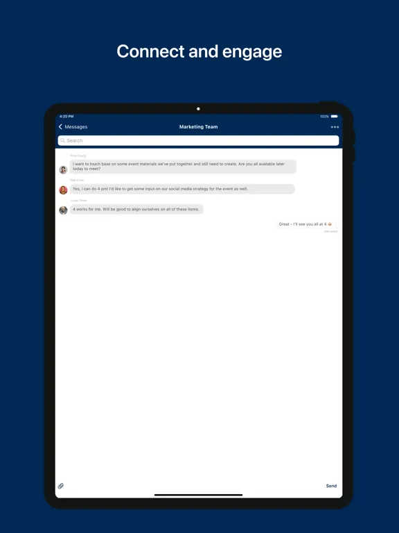 Clowder Connect iPad  स्क्रीनशॉट