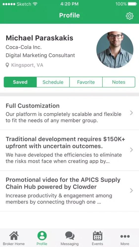 Ảnh chụp màn hình của WhoHub Connect