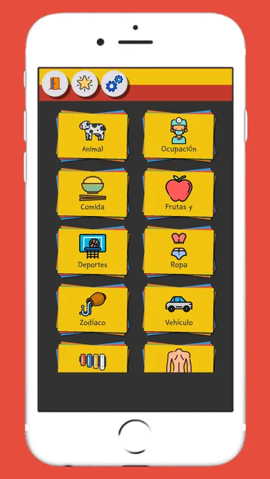 Spanish Vocabulary Flashcard Screenshots