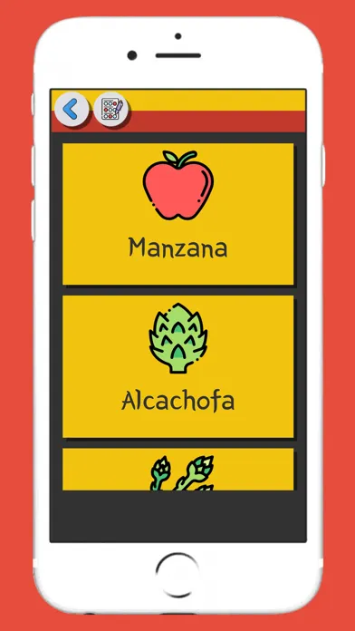 Spanish Vocabulary Flashcard Screenshots