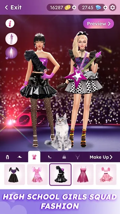 Teenager Fashion Dress Up Game スクリーンショット