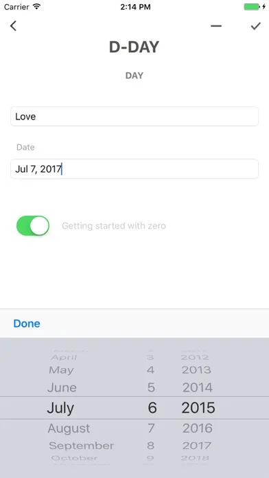 Screenshot di D-day Counter widget