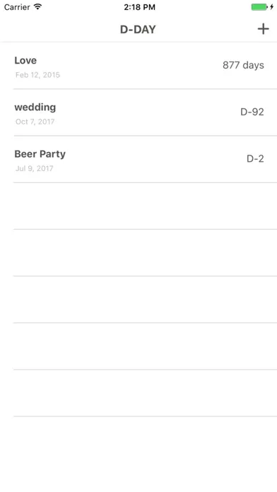 Screenshot di D-day Counter widget