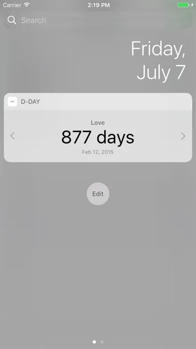 Screenshot di D-day Counter widget