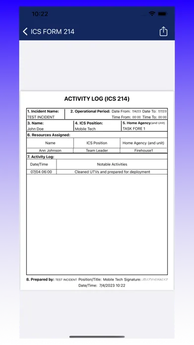ICS Dashboard應用截圖