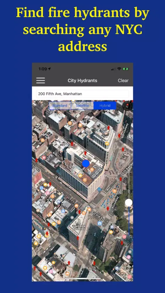 NYC Hydrant Finder سکرین شاٹس