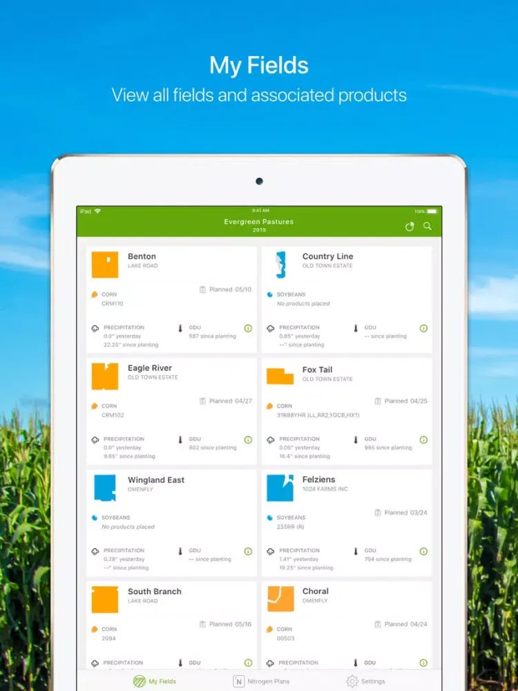 Encirca® Pro iPad  Screenshots