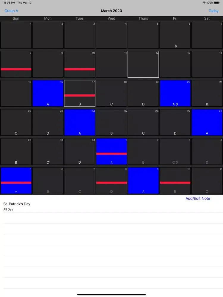 NYC FD ABCD Calendar iPad 应用截图