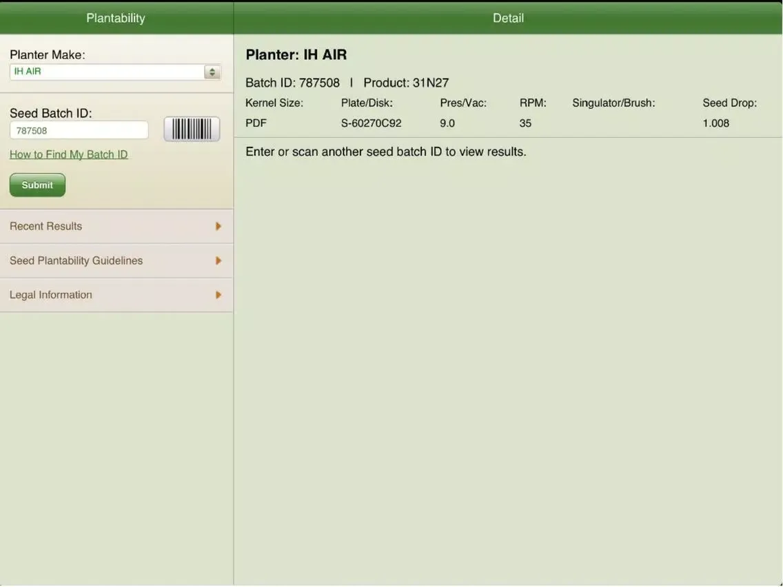 Pioneer Field360™ Plantability iPad  スクリーンショット