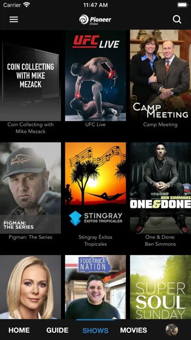 Capturas de pantalla de Pioneer iVideo