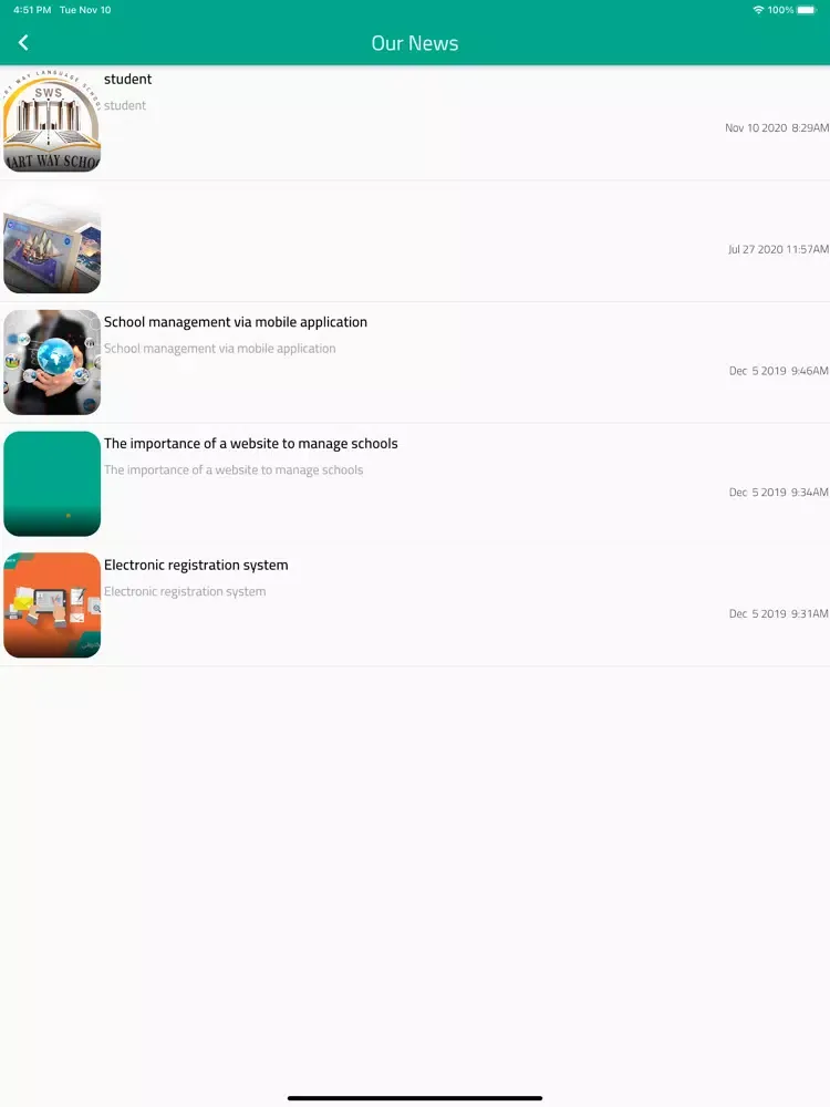 Zrzuty ekranu Smart Way Language School iPad 