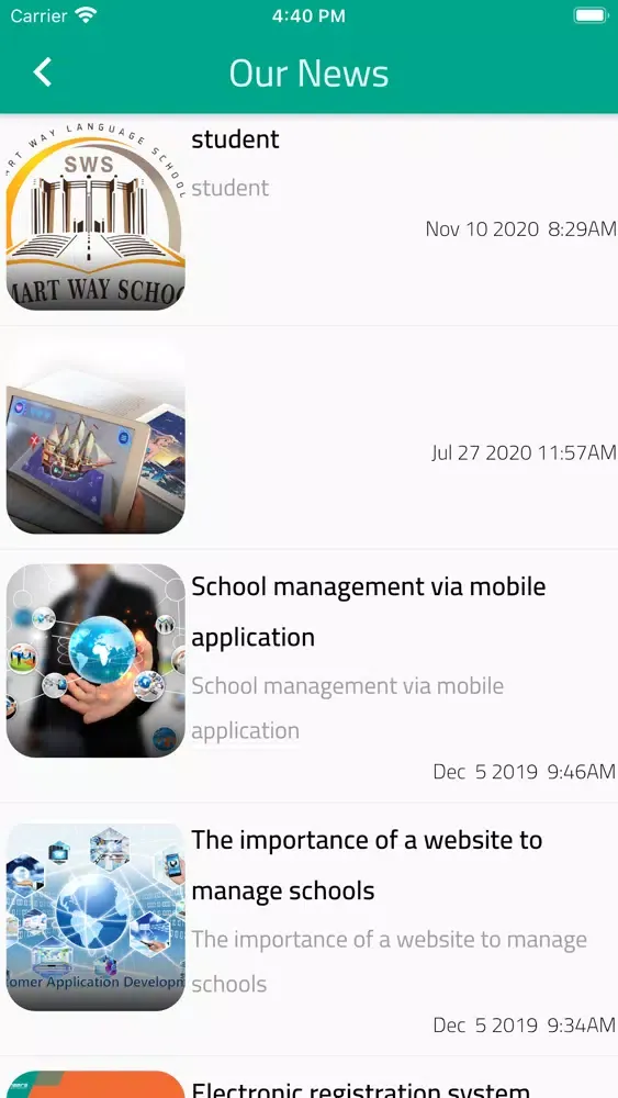 Zrzuty ekranu Smart Way Language School