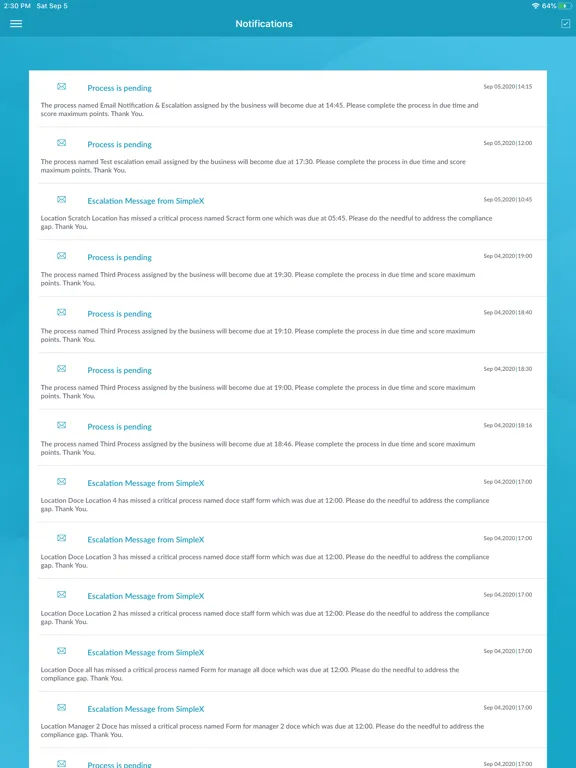 Zrzuty ekranu SimpleX Go iPad 