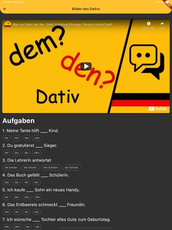 Deutsch macht Spaß! iPad  Screenshots