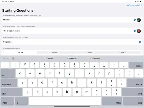 PRINCE Challenge iPad  Screenshots