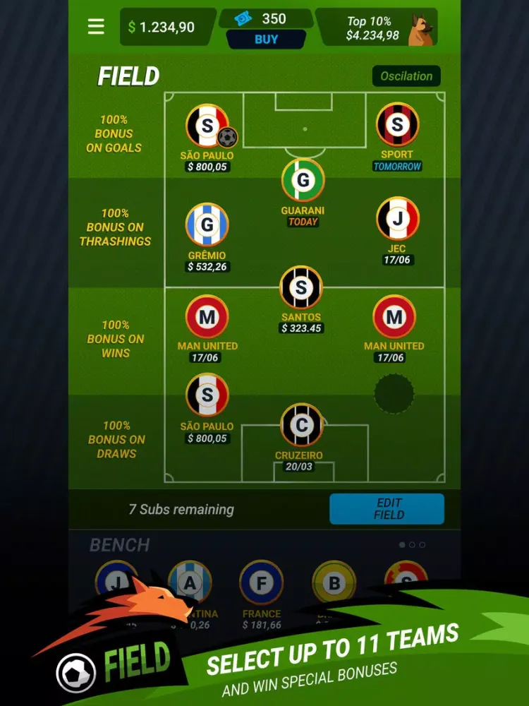Underdog FC iPad  스크린샷