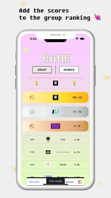 Kpop Time : game, rank, fandom Ekran Görüntüleri