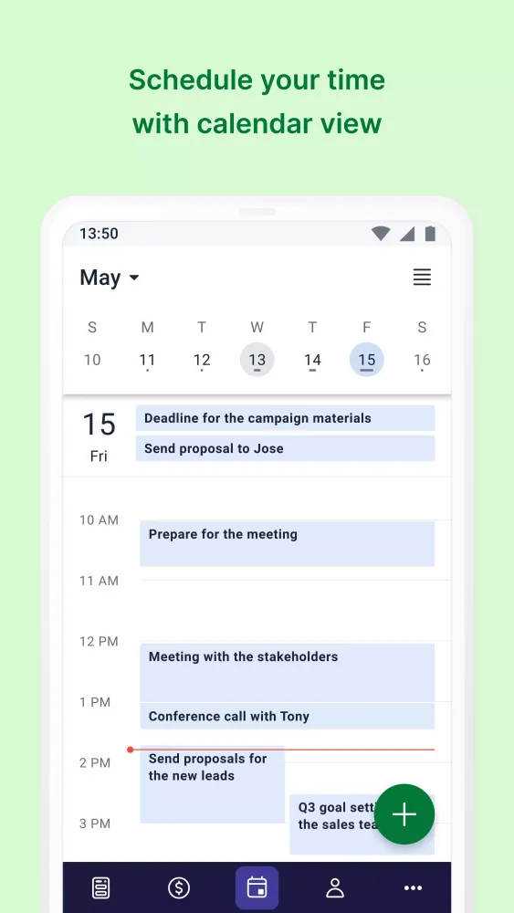 Tangkapan layar CRM Mobile: Pipedrive