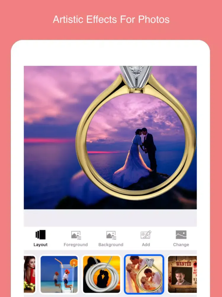Camera Effect & Edit Picture iPad  Screenshots