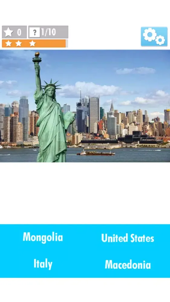 Ảnh chụp màn hình của Quiz Epic: Country By Picture