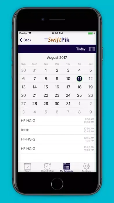 Tangkapan layar Swift Pik
