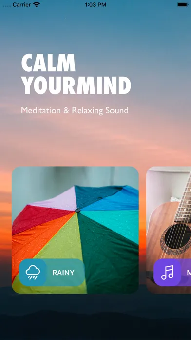 Скриншоты Rain sounds & meditation