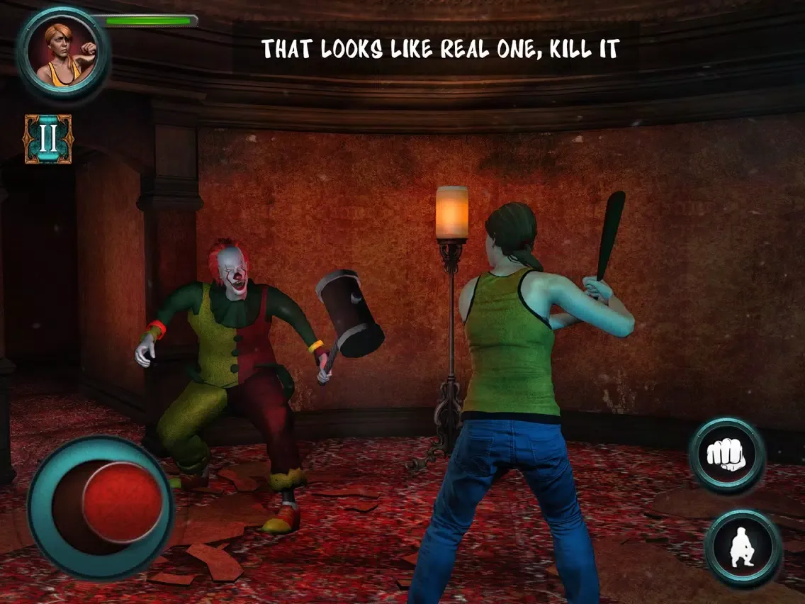 Tangkapan layar Scary Clown Horror Survival 3D iPad 