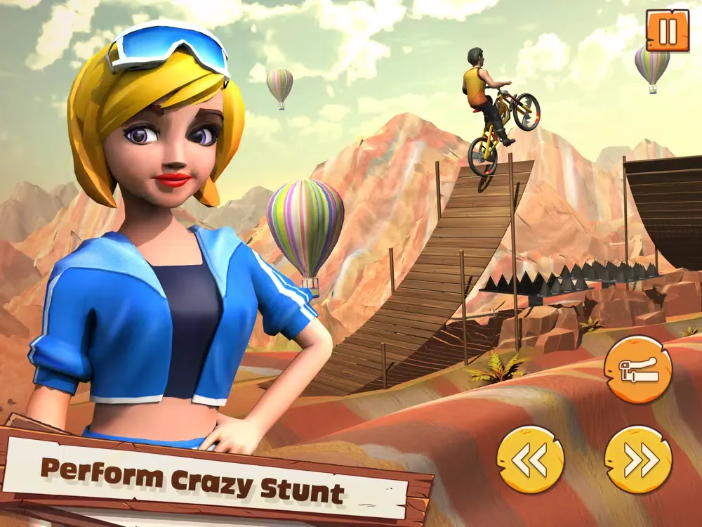 Mad BMX Dirt Bike Racing Game iPad  Screenshots