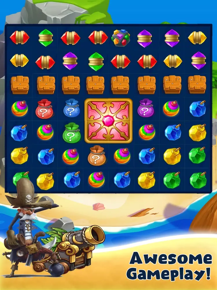 Pirate Journey Match 3 iPad 應用截圖