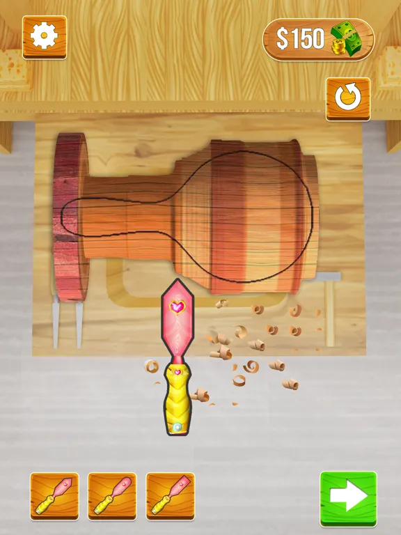 ภาพหน้าจอของ Wood Carving 3D iPad 