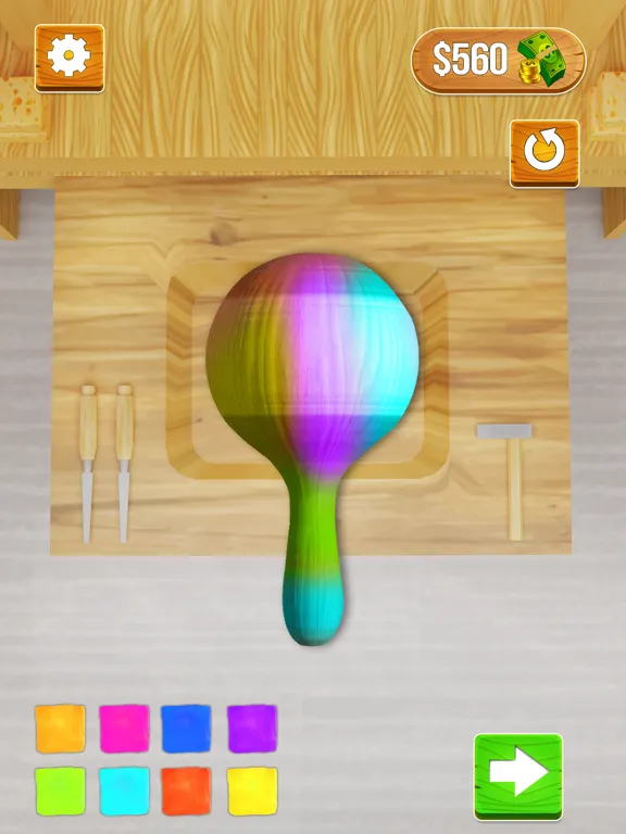 ภาพหน้าจอของ Wood Carving 3D iPad 