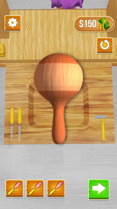 ภาพหน้าจอของ Wood Carving 3D