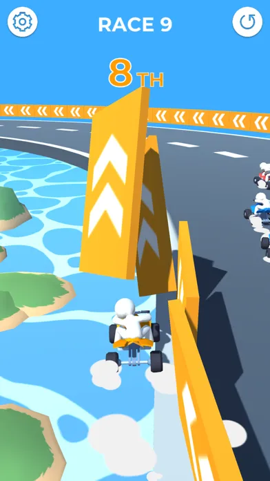 Capturas de tela do Glide Racers