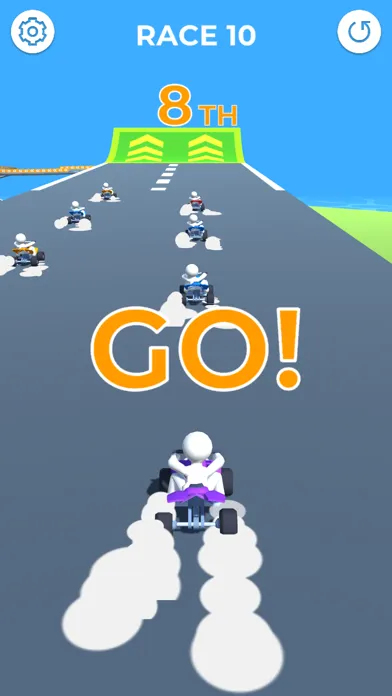 Capturas de tela do Glide Racers