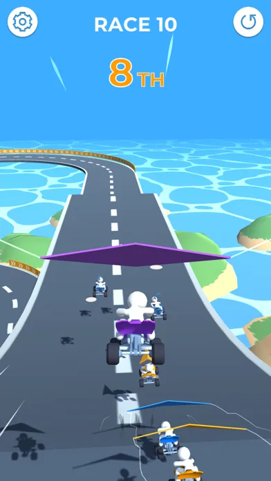 Capturas de tela do Glide Racers