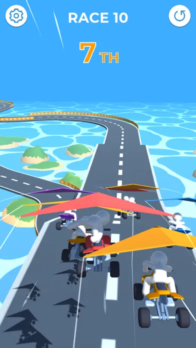 Capturas de tela do Glide Racers