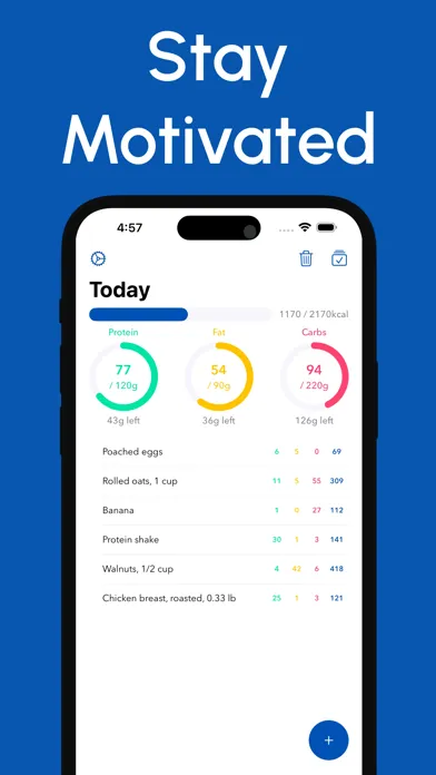Makro: Nutrient Intake Planner स्क्रीनशॉट