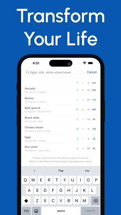 Makro: Nutrient Intake Planner स्क्रीनशॉट