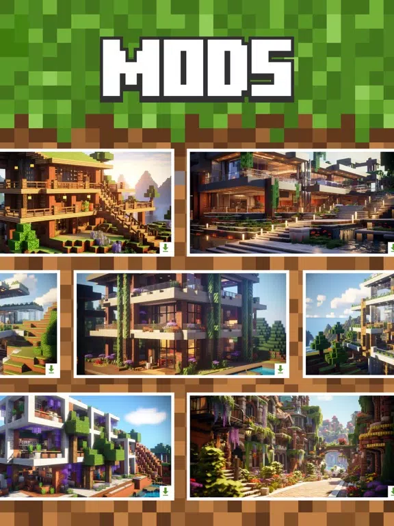 Mods, Addons for Minecraft PE iPad  Screenshots