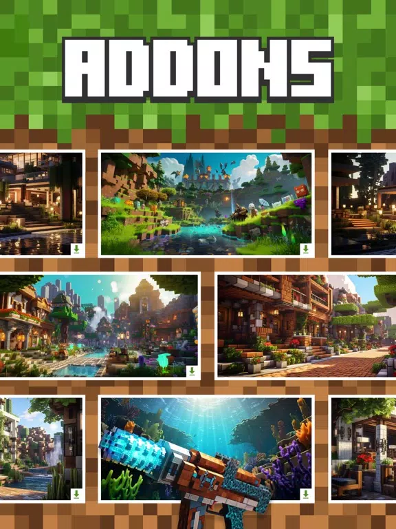 Mods, Addons for Minecraft PE iPad  Screenshots