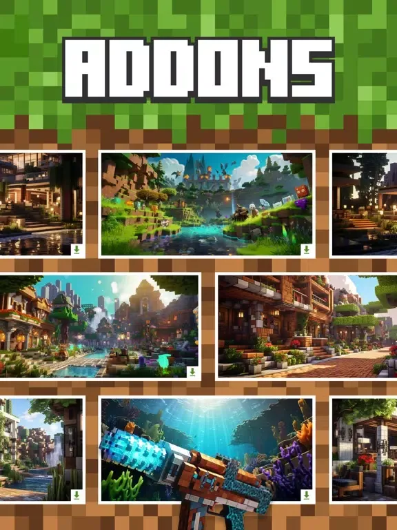 Mods, Addons for Minecraft PE iPad  スクリーンショット