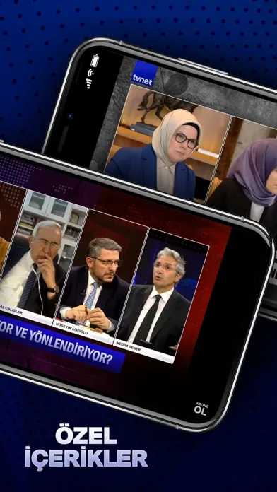 Capturas de tela do tvnet
