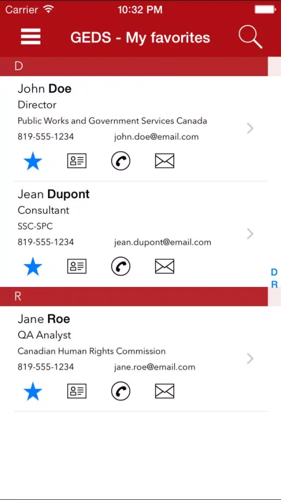 GEDS - Canada public servants স্ক্রিনশট
