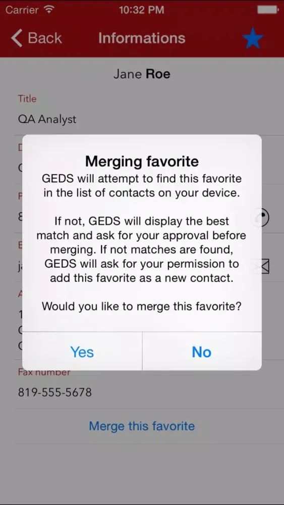 GEDS - Canada public servants স্ক্রিনশট