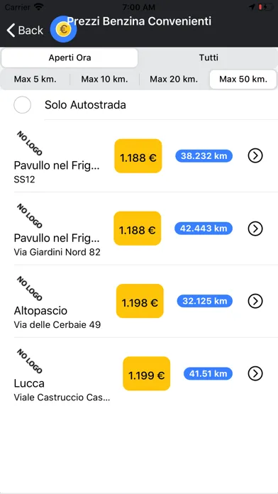 Cerca Distributori Benzina应用截图