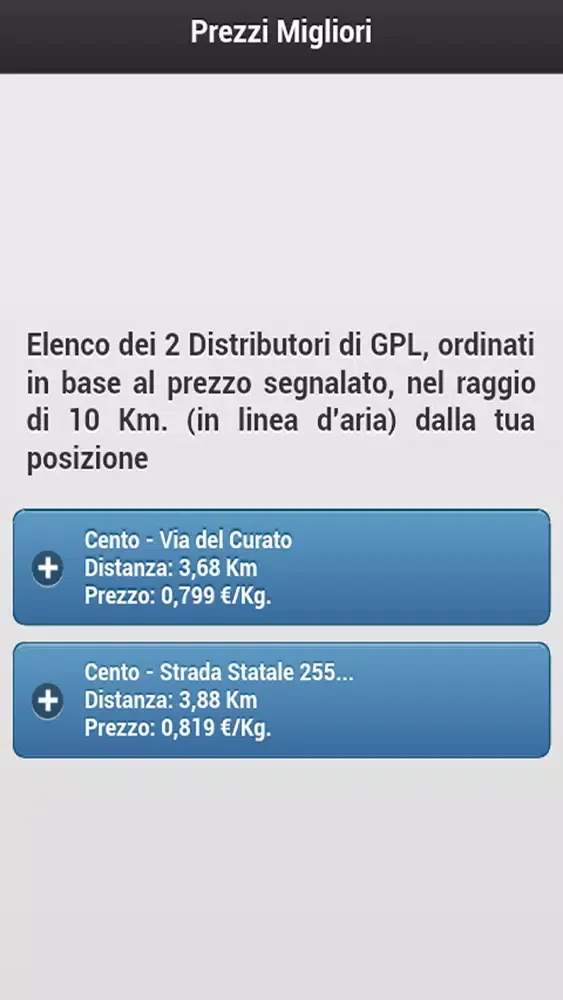 Zrzuty ekranu Cerca Distributori GPL PRO