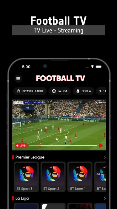 Screenshot di Football TV Live - Streaming